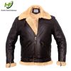Men Leather Bomber Jacket
