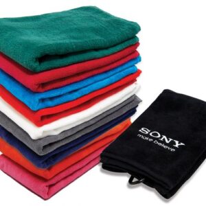 Golf towel - cotton velour, logo embroidered
