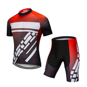 Men's Cycling Jersey Set Road Bike Short Sleeves Kit with 4D Padded Gel
